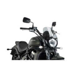 Pare-brise sport Puig Naked NG pour Kawasaki Vulcan S 21-25, finition fumEe claire