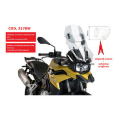 PARE-BRISE REGLABLE PUIG POUR BMW F850 GS ADVENTURE 19-23 CLAIR-3178W