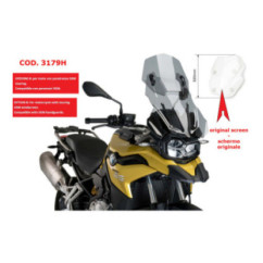 PARABRISAS PUIG REGULABLE PARA BMW F850 GS ADVENTURE 19-23 AHUMADO CLARO - 3179H