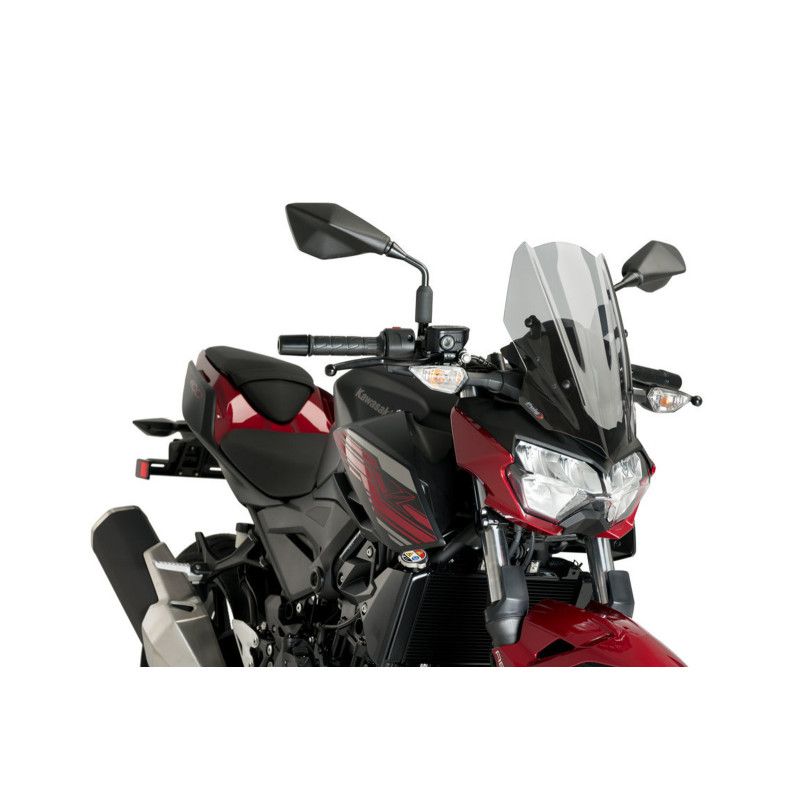 puig naked ng sport screen for kawasaki z400 19 24 light smoke