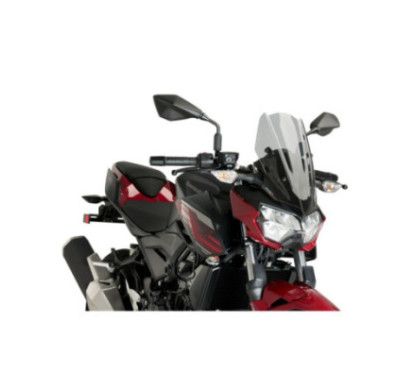 puig naked ng sport screen for kawasaki z400 19 24 light smoke