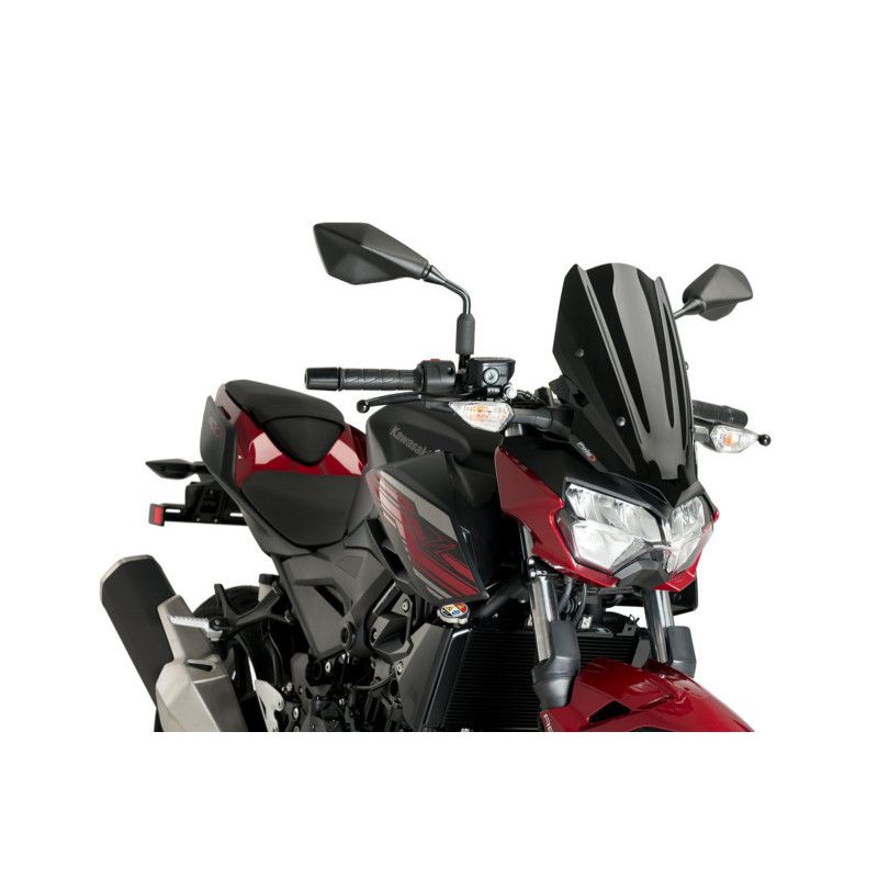 puig naked ng sport screen for kawasaki z400 19 24 black