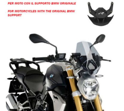 Soporte puig nude ng sport oem cupolino para bmw r1250 r 18 25 fume chiaro