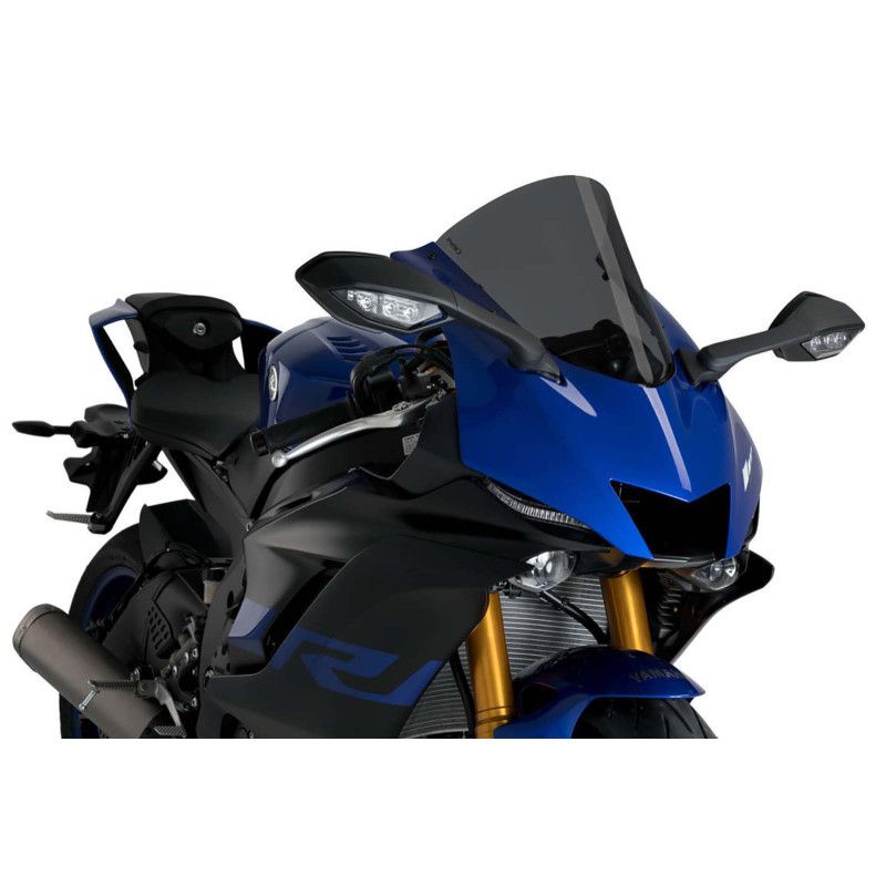 puig windshield r racer for yamaha yzf r7 22 25 dark smoke