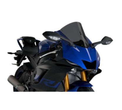 puig windshield r racer for yamaha yzf r7 22 25 dark smoke