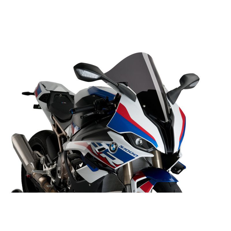 puig r racer windshield for bmw s1000rr 19 25 dark smoke