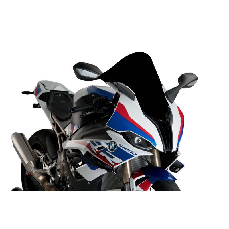 Pare-brise Puig R Racer pour BMW S1000RR 19-25 noir