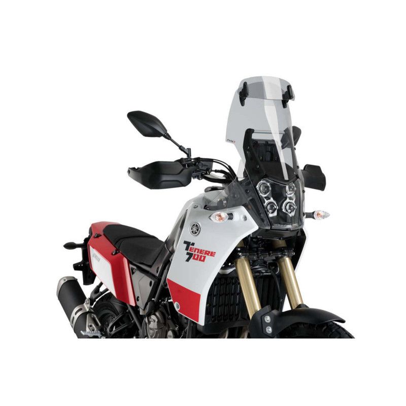 puig windshield touring visor for yamaha tener extreme edition 23 25 light smoke