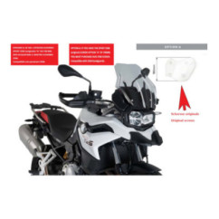 Parabrisas Puig Touring para BMW F850 GS 18-22, ahumado claro - Sport OEM Cup