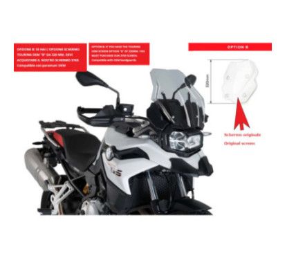 Puig Touring Windschutzscheibe fur BMW F850 GS 18 23 leicht getont Cup Touring OEM