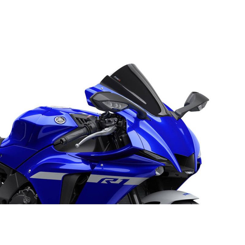 puig z racing windshield for yamaha yzf r1 r1m 20 25 black
