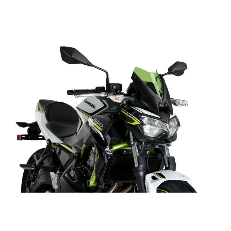 puig naked ng sport screen for kawasaki z650 20 25 green