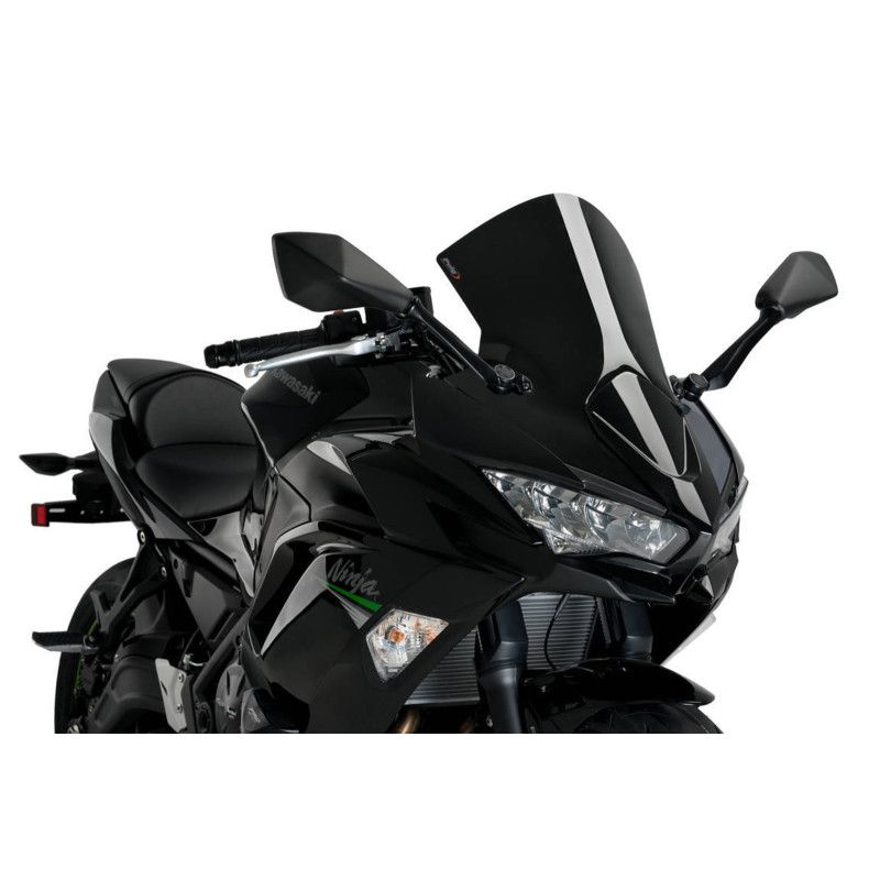 Pare-brise Puig R Racer pour Kawasaki Ninja 650 2020/25 noir