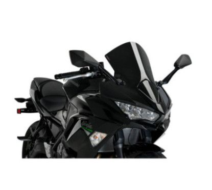 Pare-brise Puig R Racer pour Kawasaki Ninja 650 2020/25 noir