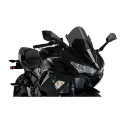 puig z racing windshield for kawasaki ninja 650 20 25 dark smoke