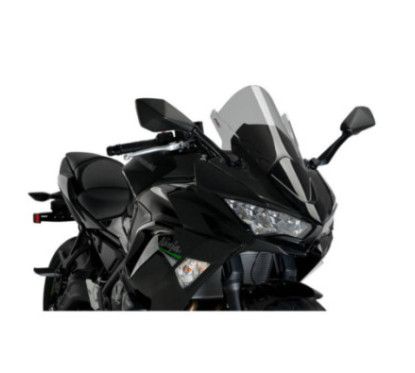 Pare-brise Puig Z Racing pour Kawasaki Ninja 650 2020/25, fume clair