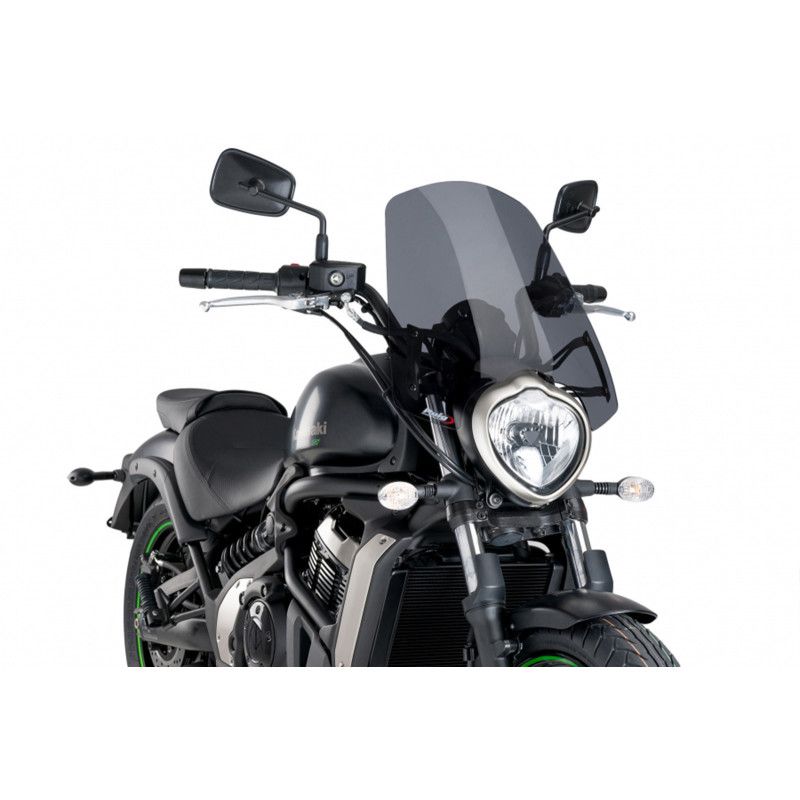 Puig Naked NG Touring-Windschutzscheibe fur Kawasaki Vulcan S 15 25, dunkler Rauch