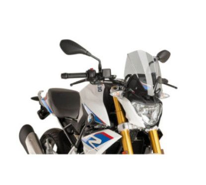 Bulle sport Puig Naked NG pour BMW G310 R 16-25 fumee claire