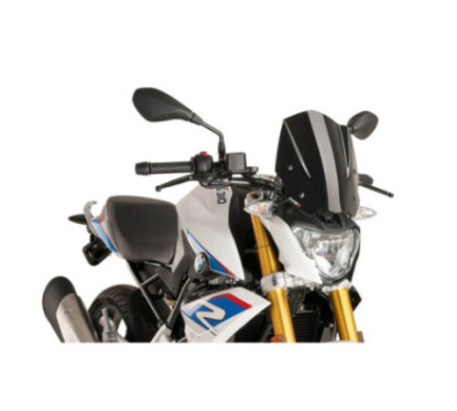 Bulle sport Puig Naked NG pour BMW G310 R 16-25 noire