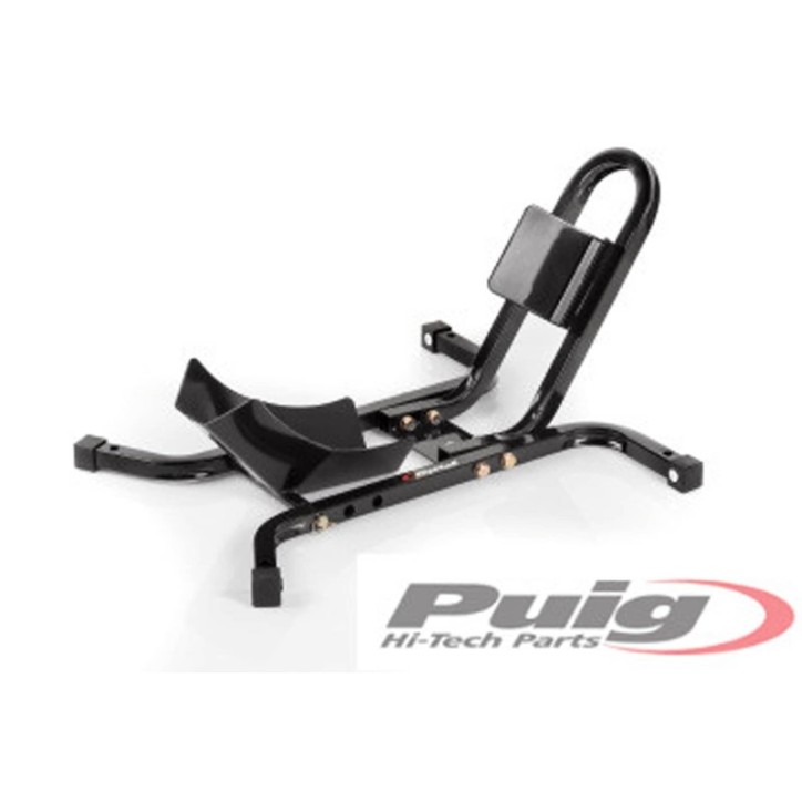 PUIG FRONT WHEEL LOCK STAND BLACK - COD. 6071N - For wheels from 17 to 21 inches.