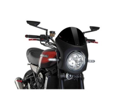 Demi-carenage Puig pour Kawasaki Z900 RS SE 2022-2025 noir carbone