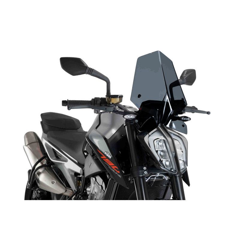 puig naked ng sport windshield for ktm 790 duke 18 25 dark smoke