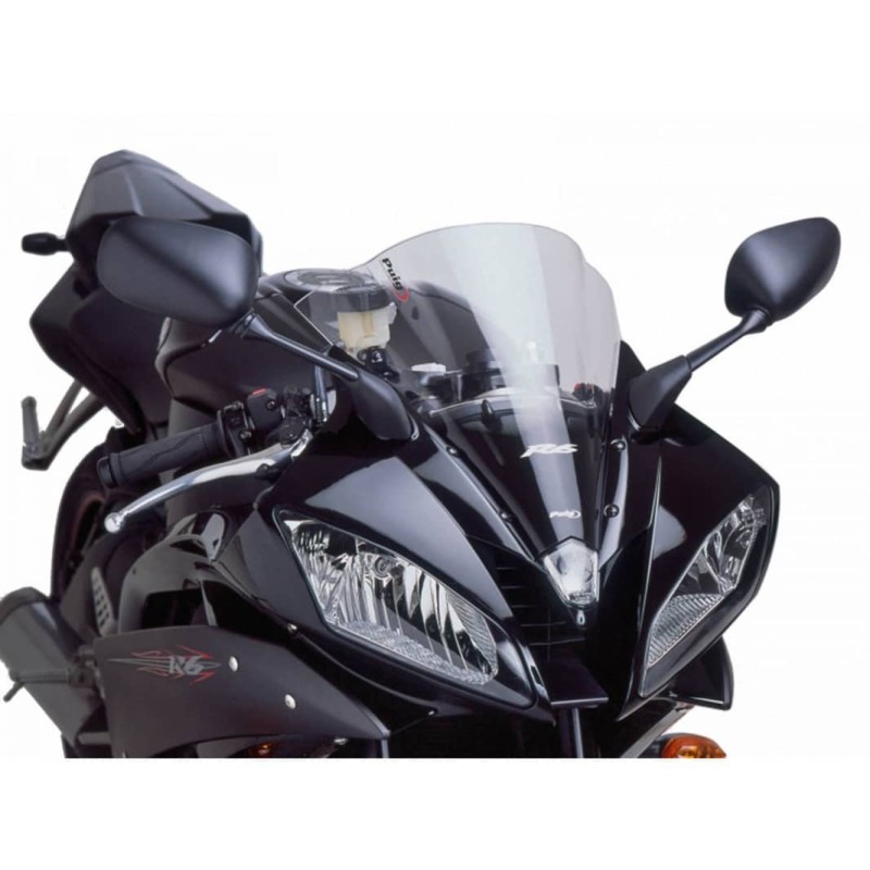 Pare-brise Puig Racing pour Yamaha YZF R6 06-07, fume clair