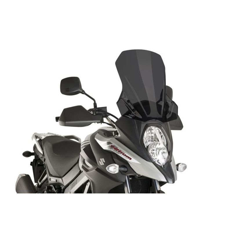 puig touring windshield for suzuki dl650xt v strom 17 25 dark smoke