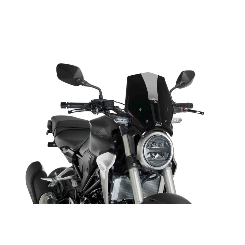 Parabrisas Puig Naked NG Sport para Honda CB125R Neo Sports Cafe 18-23 negro