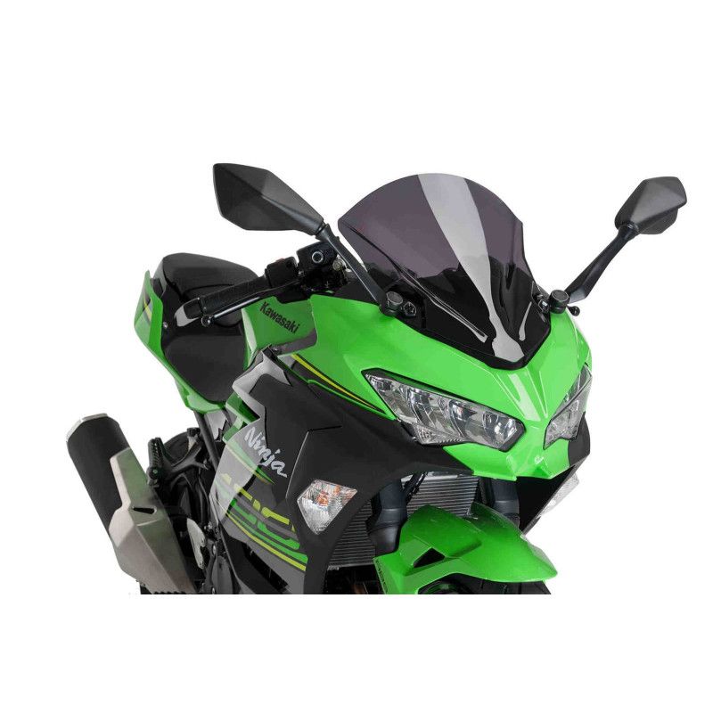 puig z racing windshield for kawasaki ninja 7 hybrid 24 25 dark smoke