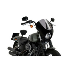PUIG DARK NIGHT Halbverglaste Windschutzscheibe fUr Harley D. Softail Street Bob FXBB 18-26 Light Smoke