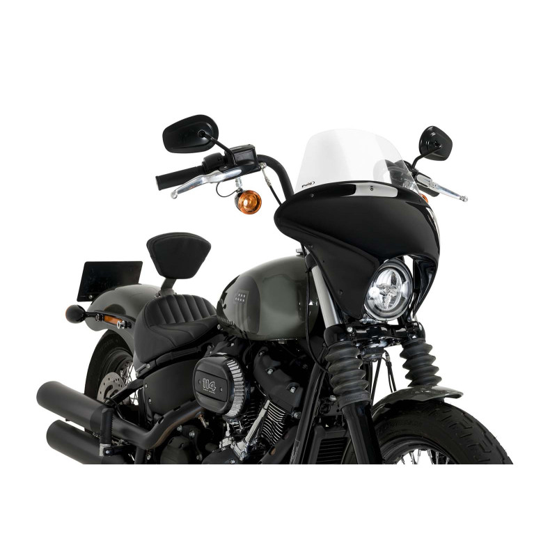 Bulle Puig Batwing SML Touring pour Harley Davidson Softail Street Bob FXBB 2021/2024, transparente