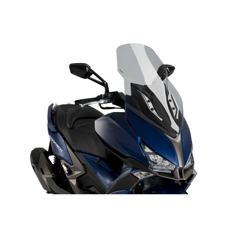 puig cupolino v tech line touring per kymco xciting 400 s 19 25 fume chiaro