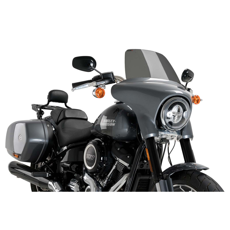 Puig High Road Touring Windschutzscheibe fur Harley D Softail Sport Glide FLSB 18 24 dunkel getont