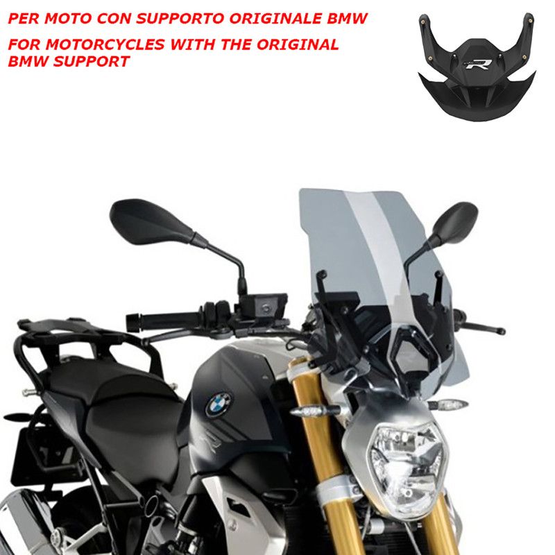Cupula Puig Naked NG Touring OEM para BMW R1250 R 18 25 ahumado claro