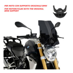 Parabrisas Puig Naked NG Touring - Suministro OEM para BMW R1250 R 18-20 Ahumado oscuro
