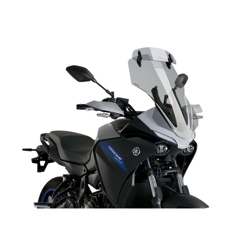 puig windshield touring visor for yamaha tracer 7 gt 21 25 light smoke