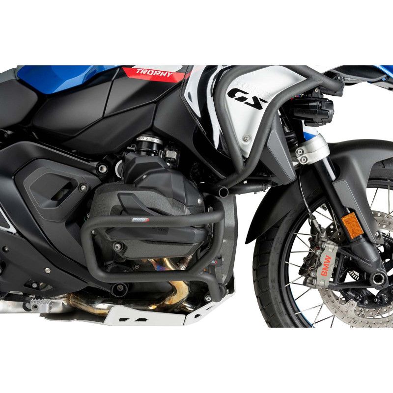 Barras de proteccion de motor Puig bajas para BMW R1300 GS Trophy 23/25 negras