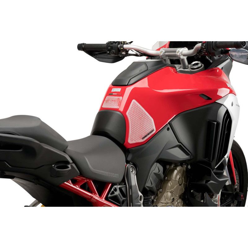 puig spezifischer Tankaufkleber seitlich Ducati Multistrada V4 RS 2024 transparent