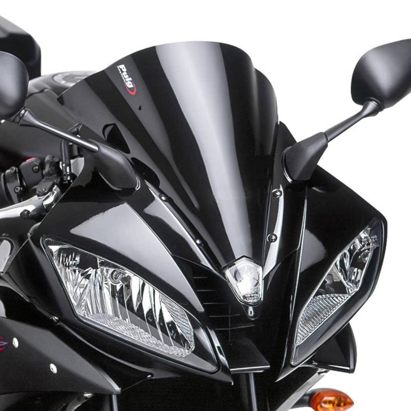 Bulle de course Puig pour Yamaha YZF R6 06-07 noire
