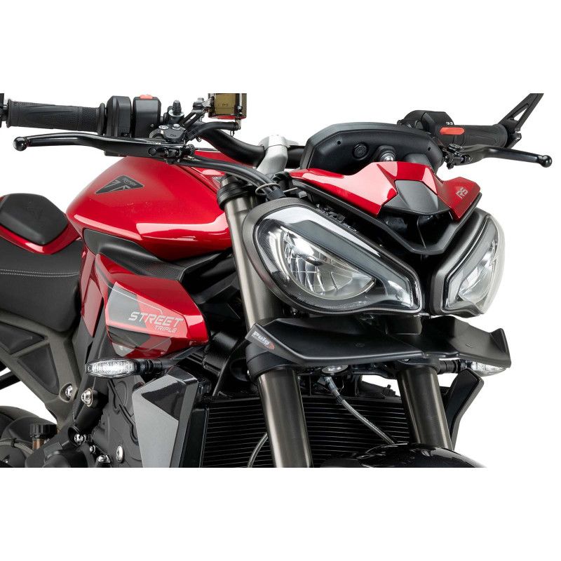 puig Frontspoiler Downforce Naked Triumph Speed Triple 1200 RS 21 25 Mattschwarz
