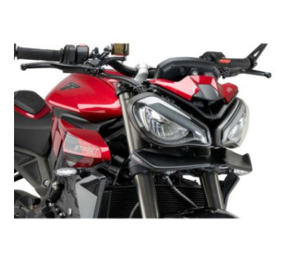 puig front spoiler downforce naked triumph speed triple 1200 rs 21 25 matt black