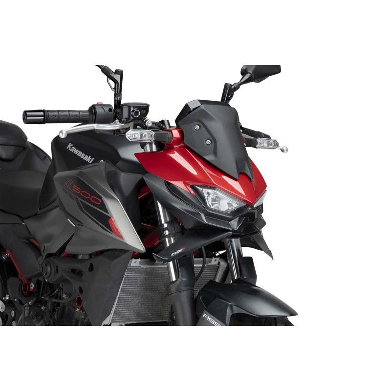 puig spoiler anteriore downforce naked kawasaki z500 24 25 nero opaco