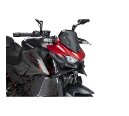 puig spoiler anteriore downforce naked kawasaki z500 24 25 nero opaco