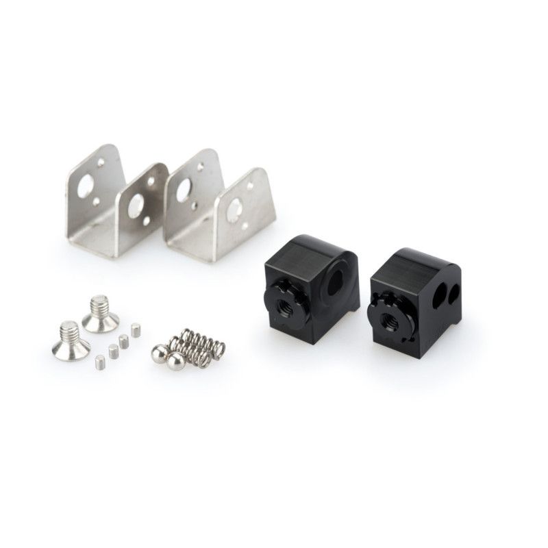 Adaptadores Puig para estriberas de pasajero ajustables BMW F900 GS Adventure 24/25 negro