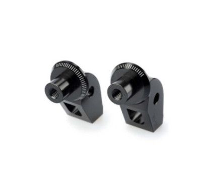 Adaptateurs Puig pour repose-pieds fixes pour Triumph Scrambler 1200 XE 24/25, noir