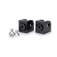 Adaptateurs de repose-pieds reglables Puig pour CFmoto 800 NK Advanced 23/25, noir