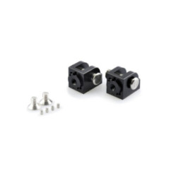 Adaptadores de reposapies ajustables Puig para Yamaha YZF R1 Race 2024 negro