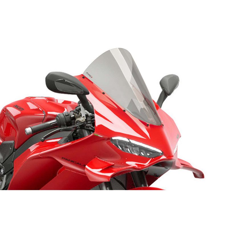 Parabrisas Puig R Racer para Ducati Panigale V4 S 2025 ahumado claro