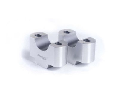 puig risers for handlebars bmw f800 gs 24 25 silver cod21809p